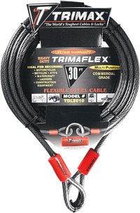 TRIMAX TDL3010 30' Cable Lock - Maximum Security for Your Valuables