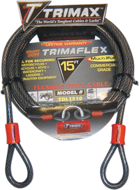 TRIMAX Cable Lock - 15' TDL1510 for Enhanced Security