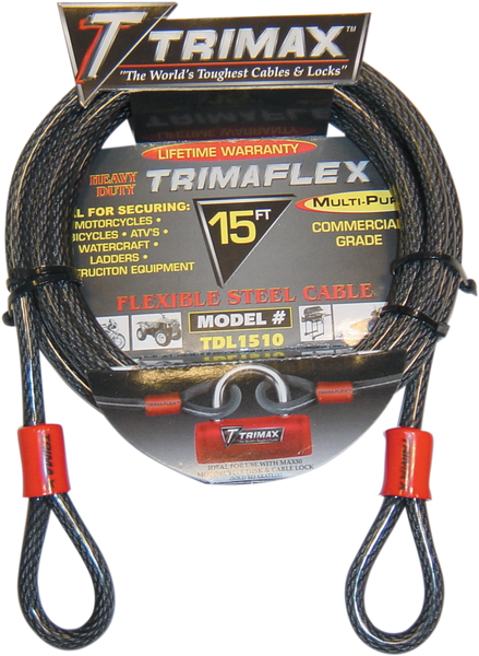 TRIMAX Cable Lock - 15' TDL1510 for Enhanced Security