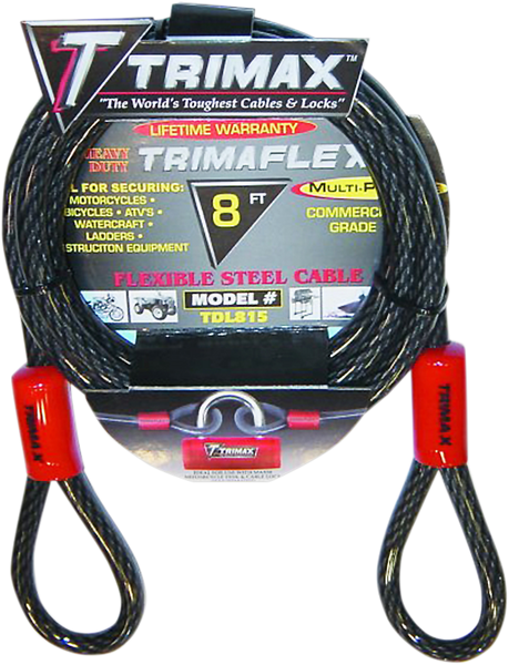 TRIMAX 8' Cable Lock TDL815 - Secure Your Valuables