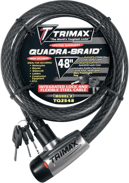 TRIMAX Quad Braid Lock - 48" TQ2548 for Ultimate Security