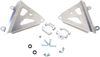 WORKS CONNECTION Radiator Brace Set - Silver - Part 18-776 for Honda