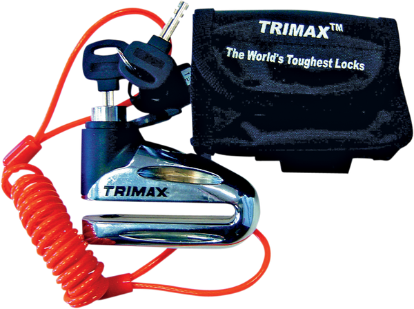 TRIMAX T665LC Disc Lock - Chrome 10mm - High Security Protection