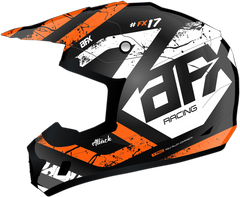 AFX FX-17 Helmet - Attack - Matte Black/Orange - XS - Part Number 0110-7154