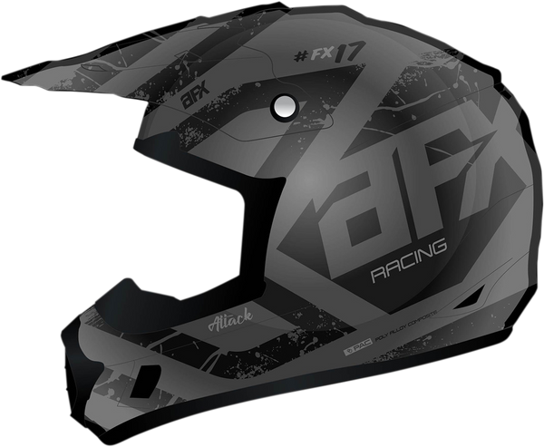 AFX FX-17 Helmet - Attack - Frost Gray/Matte Black - XL 0110-7140