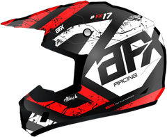 AFX FX-17 Helmet - Attack - Matte Black/Red - Small - Part 0110-7149