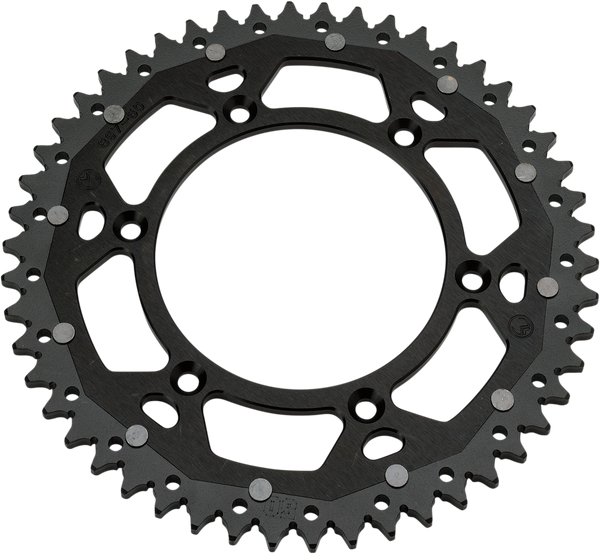 MOOSE RACING Dual Sprocket - Black - 49 Tooth - Part Number 1210-210-49-10X