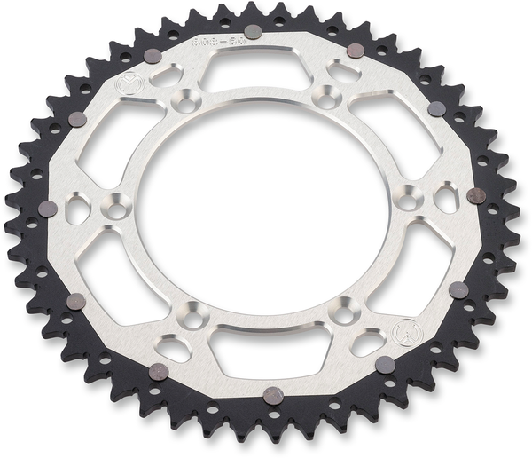 MOOSE RACING Dual Sprocket - Silver - 48 Tooth - Part Number 1210-210-48-11X