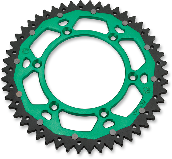 MOOSE RACING Dual Sprocket - Green - 52 Tooth - Part 1210-460-52-15X