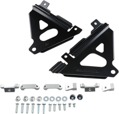 WORKS CONNECTION Radiator Brace Set - Black - Part Number 18-B300 for Kawasaki