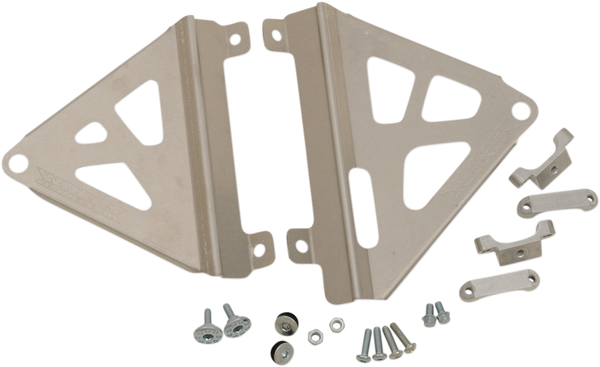 WORKS CONNECTION Radiator Brace Set - Silver - Honda 18-709