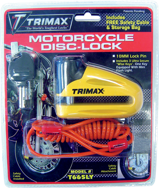 TRIMAX Disc Lock - Yellow - 10mm T665LY