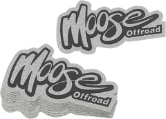 MOOSE RACING Retro Moose Decal - Silver - 10 Pack 4320-2461