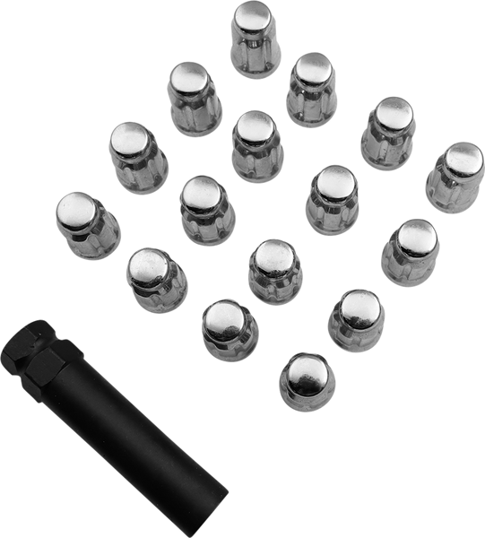 MOOSE UTILITY Splined Lug Nut - 12 mm x 1.50 - Chrome - 16 Pack SPMO3807L4