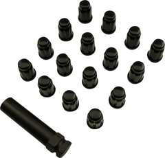 MOOSE UTILITY Splined Lug Nut - 10 mm - Black - 16 Pack (SPMO3808BL4)