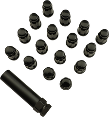 MOOSE UTILITY Splined Lug Nut - 12 mm x 1.50 - Black - 16 Pack SPMO3807BL4