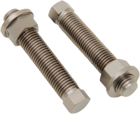 WORKS CONNECTION Bolt Set - Axle Adjuster - Titanium 70-635