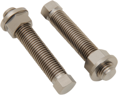 WORKS CONNECTION Bolt Set - Axle Adjuster - Titanium 70-635