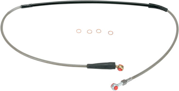 MOOSE RACING Front Brake Line - Stainless Steel - Part H02-1-029/P for Honda