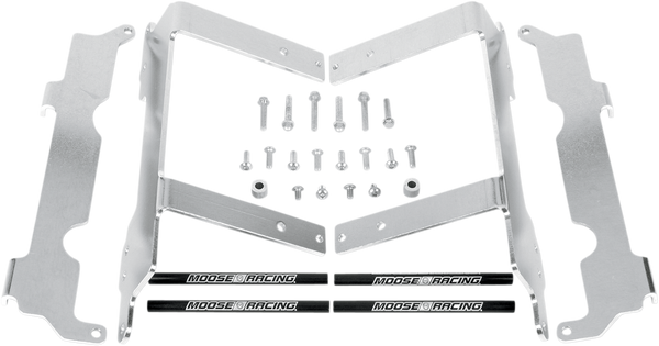 MOOSE RACING Radiator Braces - Silver - Part Number 11-163 for Honda