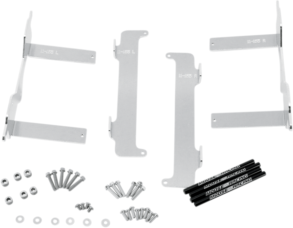 MOOSE RACING Radiator Braces - Silver - Part Number 11-155 for Yamaha