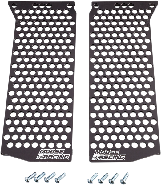 MOOSE RACING Radiator Guards - Black - Part Number 12-114 for Beta, Husaberg, Husqvarna, and KTM