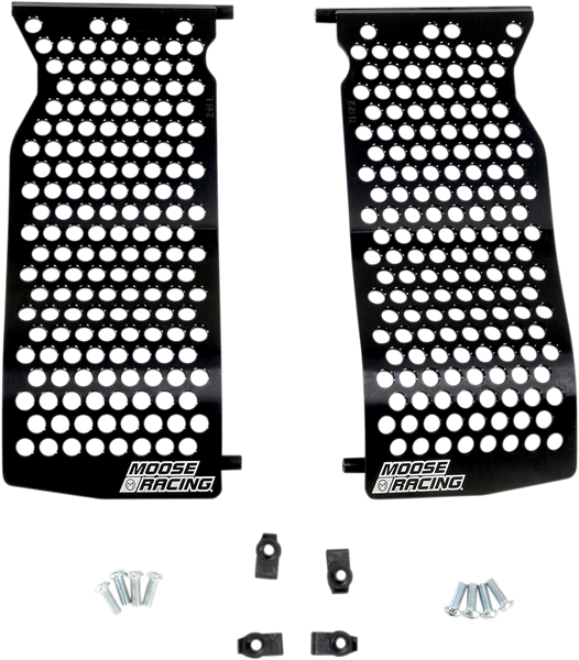 MOOSE RACING Radiator Guards - Black - Yamaha 12-158