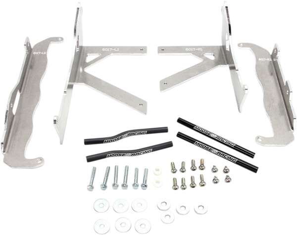 MOOSE RACING Radiator Braces - Silver - Part Number 11-6017 for Honda