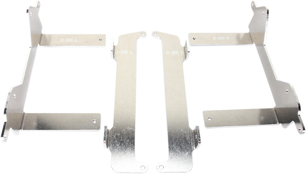 MOOSE RACING Radiator Braces - Silver - Part Number 11-158 for Yamaha