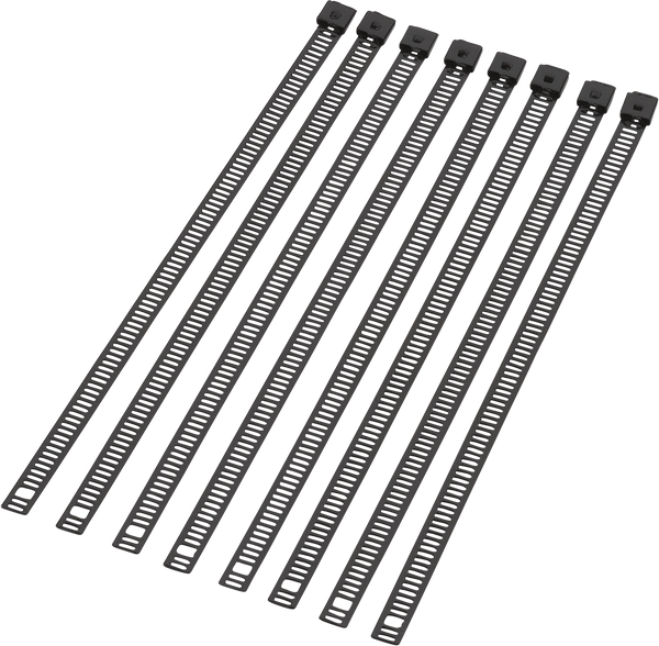 MOOSE RACING Cable Tie - Black - 8" - 8 Pack - Part 304-0510