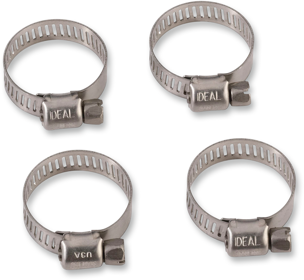 MOOSE RACING Stainless Steel Hose Clamp Set - 32-58 mm - 4-Pack (Part No: 114-6428)