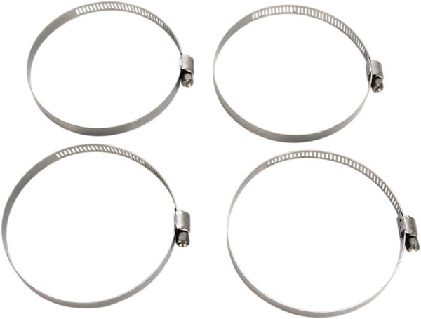 MOOSE RACING Stainless Steel Hose Clamp - 58-83 mm - 4-Pack - Part 114-6444