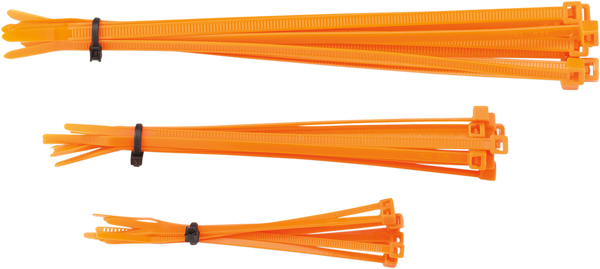 MOOSE RACING 303-4682 Orange Cable Ties - 30-Pack