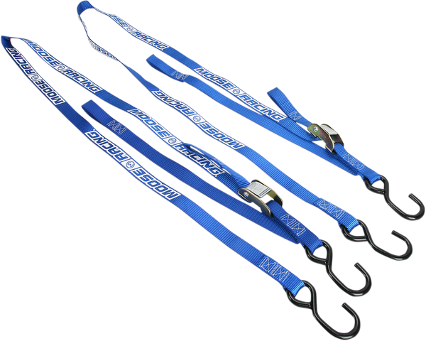 MOOSE RACING Soft-Tie Tie-Downs - Blue 3920-0304