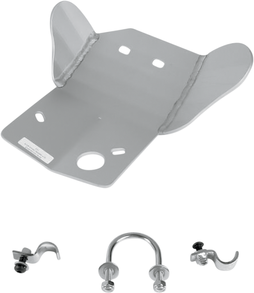 MOOSE RACING Skid Plate - Silver - Part Number 220 for KX 80/85/100/112