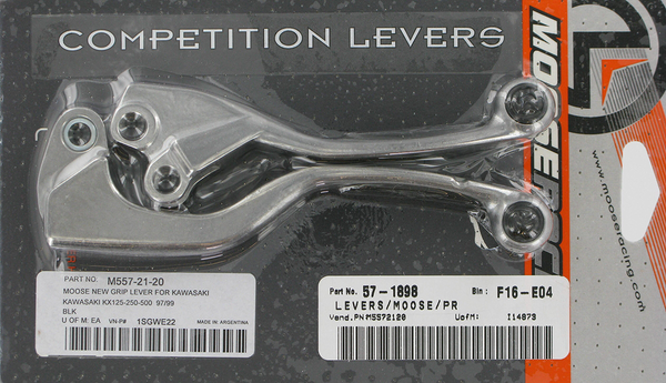 MOOSE RACING Competition Lever Set - Black 1SGWE22