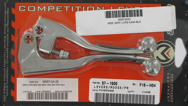 MOOSE RACING Competition Lever Set - Black 1SGWE42