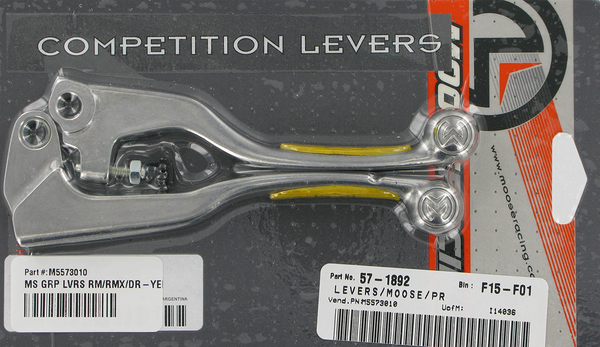 MOOSE RACING Competition Lever Set - Yellow 1SGSC21