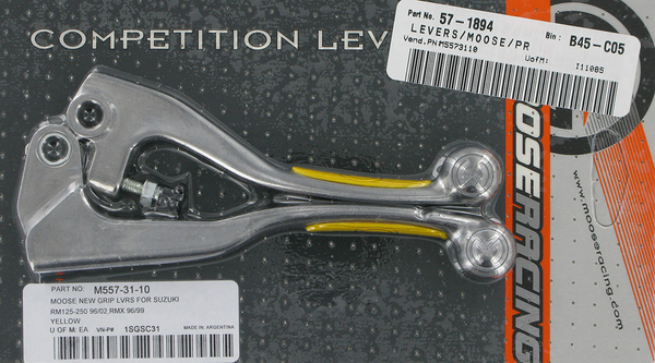 MOOSE RACING Competition Lever Set - Yellow 1SGSC31