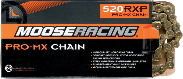 MOOSE RACING 520 RXP Pro-MX Chain - Gold - 100 Links M574-00-100