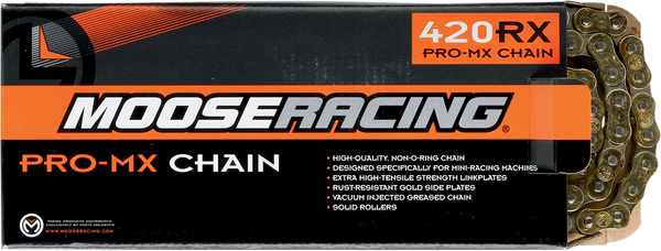 MOOSE RACING 420 RXP Pro-MX Chain - Gold with Master Link M576-00-01