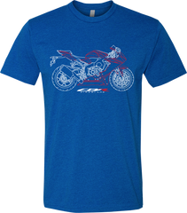 HONDA APPAREL Honda Fireblade T-Shirt - Blue - Small NP21S-M2174-S