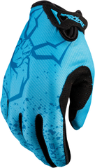 MOOSE RACING Youth SX1* Gloves - Blue - Large - Part #3332-1684