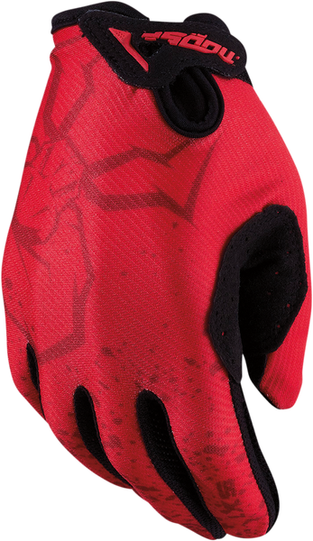 MOOSE RACING Youth SX1* Gloves - Red - Large (Part No. 3332-1688)