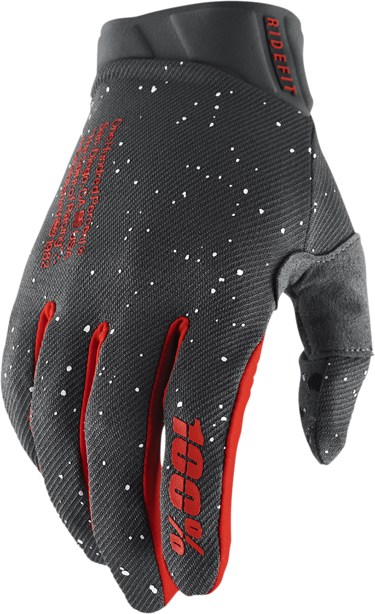 100% Ridefit Gloves Mars Small - Durable Neoprene Cuff and Enhanced Grip