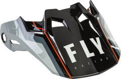 FLY RACING Formula Carbon Axon Helmet Visor - Black/Grey/Orange (Part 73-4727S)