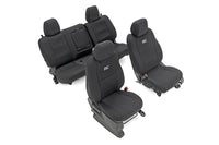 Rough Country | Seat Covers | FR & RR | Crew Cab | Nissan Frontier 2WD/4WD (2022-2026) | 91058