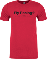 FLY RACING Fly Trademark Tee in Red - Part Number 354-03162X