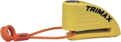 TRIMAX Alarm Disc Lock - Yellow - 7 mm Pin TAL88YL