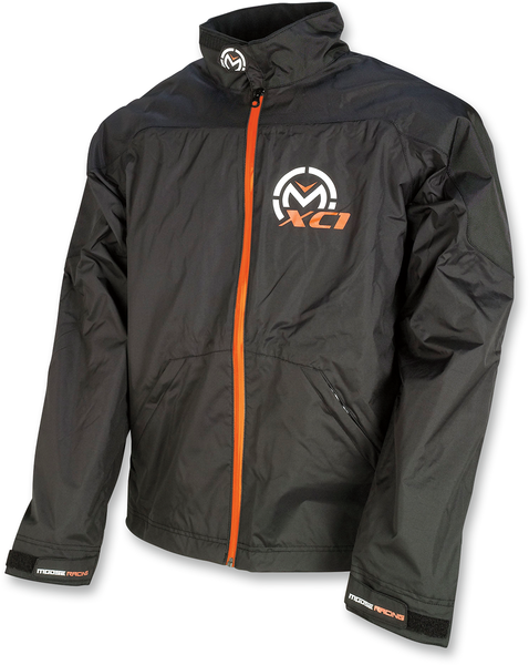 MOOSE RACING Youth XC1 Rain Jacket - Black - Part Number 2922-0067